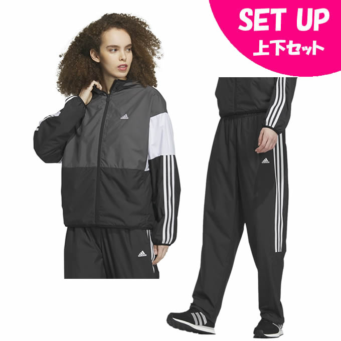 楽天市場】アディダス ウインドブレーカー上下セット レディース