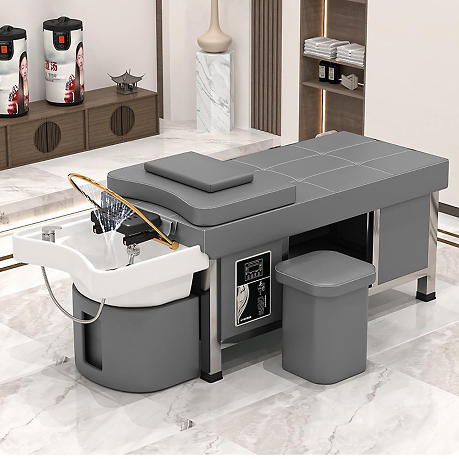 楽天市場】ヘッドスパ機器、マッサージシャンプーベッド、燻蒸給湯