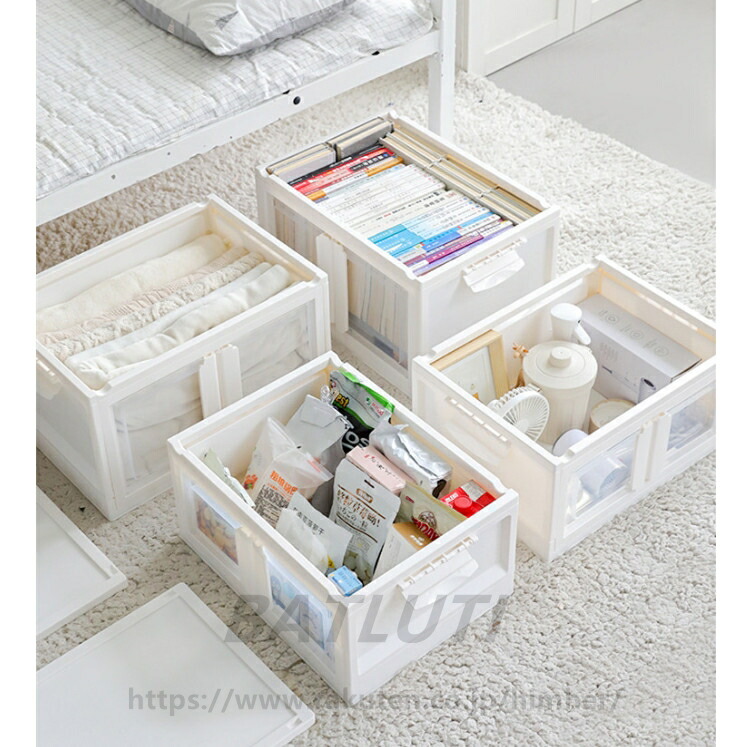 楽天市場】前開き キャスター付き 収納棚 扉付き 収納箱 コンテナ