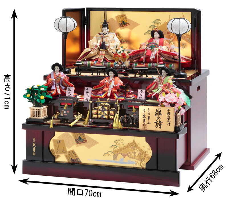 楽天市場】【クーポン利用で5%OFF+P最大14倍】雛人形 コンパクト 久月