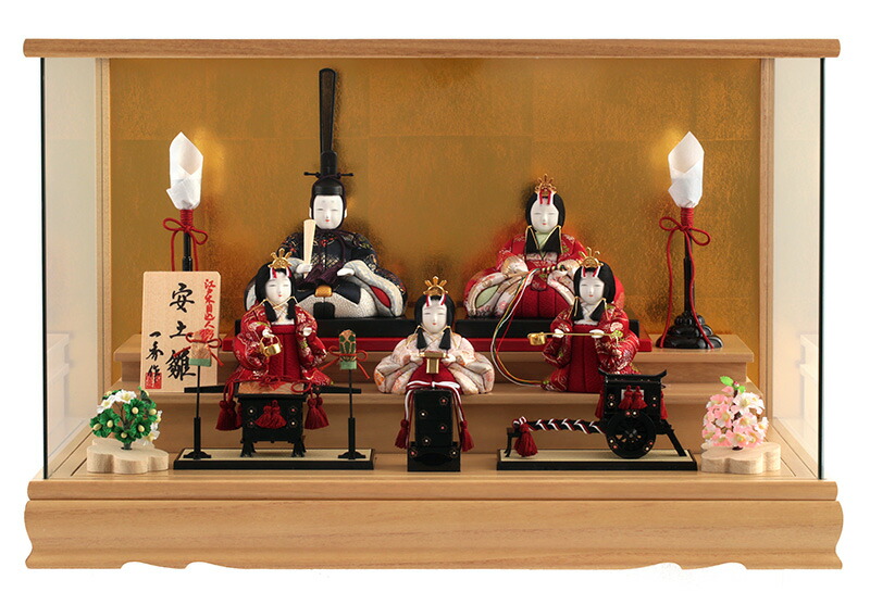 楽天市場】雛人形 コンパクト 一秀 ひな人形 木目込人形飾り ケース