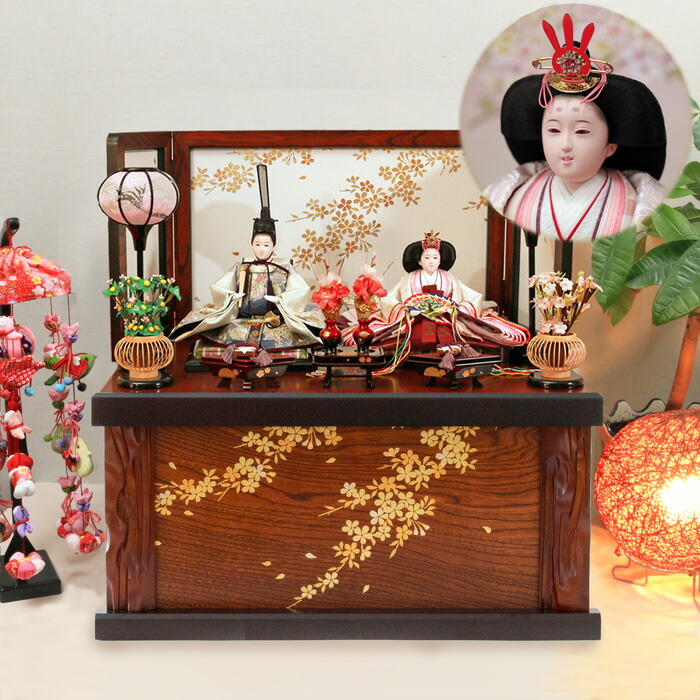 楽天市場】お雛様 おしゃれ 【 瑠(るり)雛 】 親王飾り おしゃれ