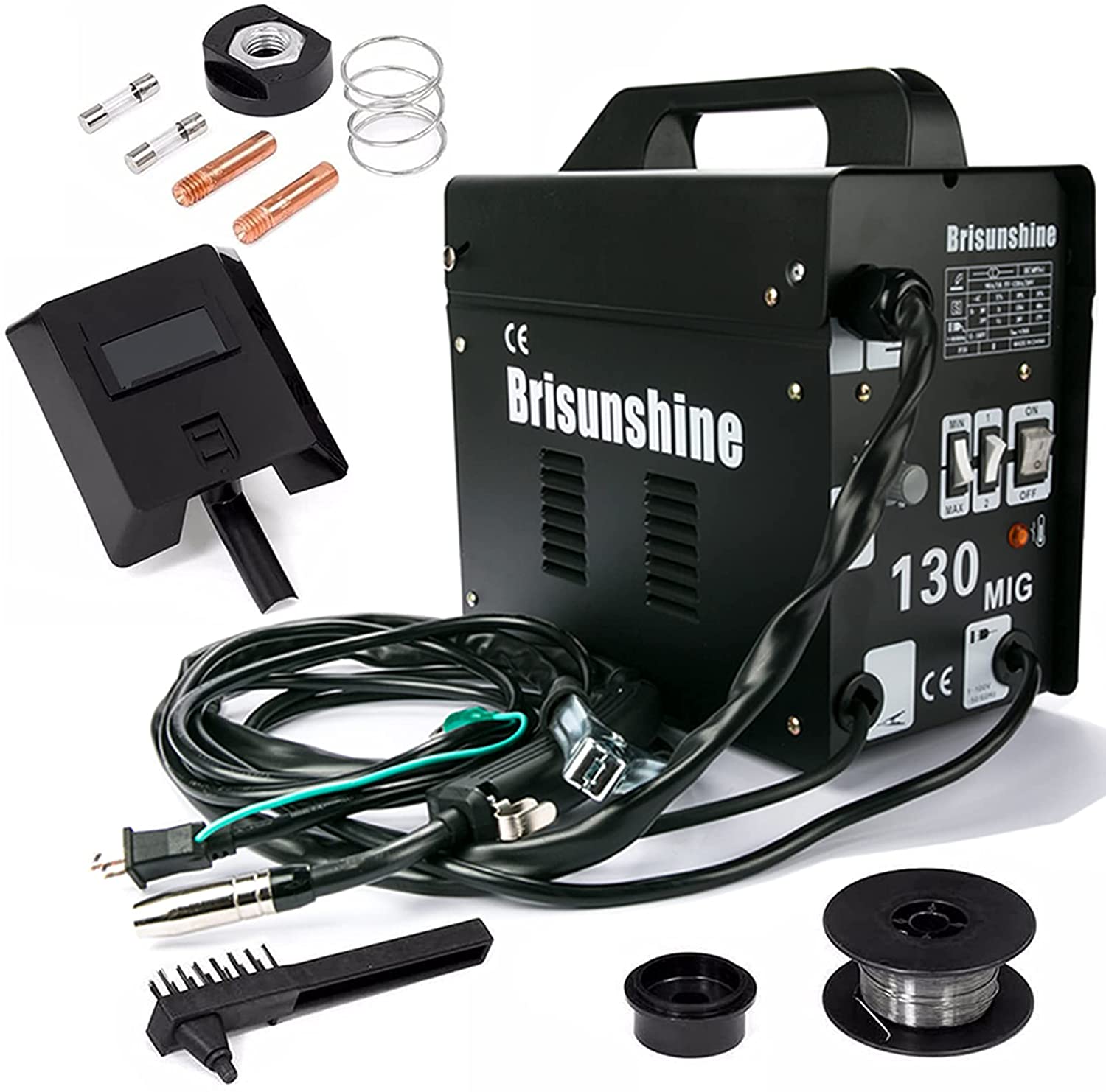 楽天市場】半自動溶接機 100V ノンガス溶接機 MIG130 定格使用率35