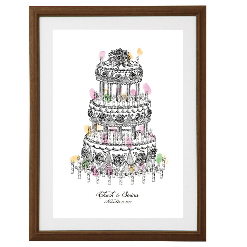 楽天市場】ウェディングケーキ ウェルカムボード Sサイズ マルカ