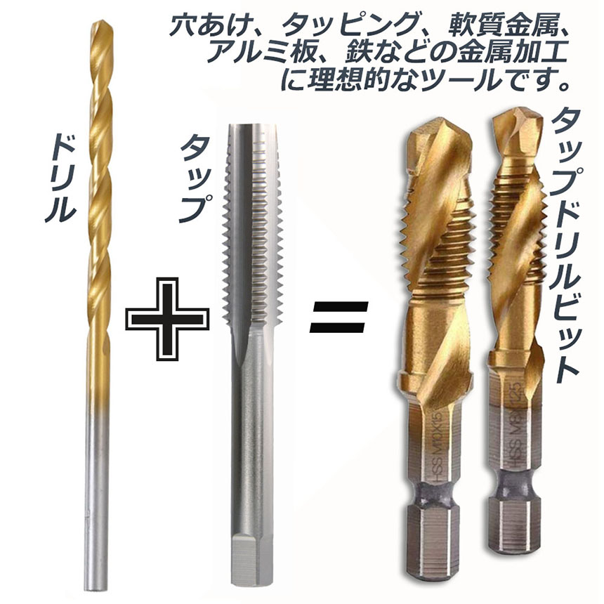 楽天市場】☆スーパーセール！ポイント5倍☆ドリルビット タップドリル