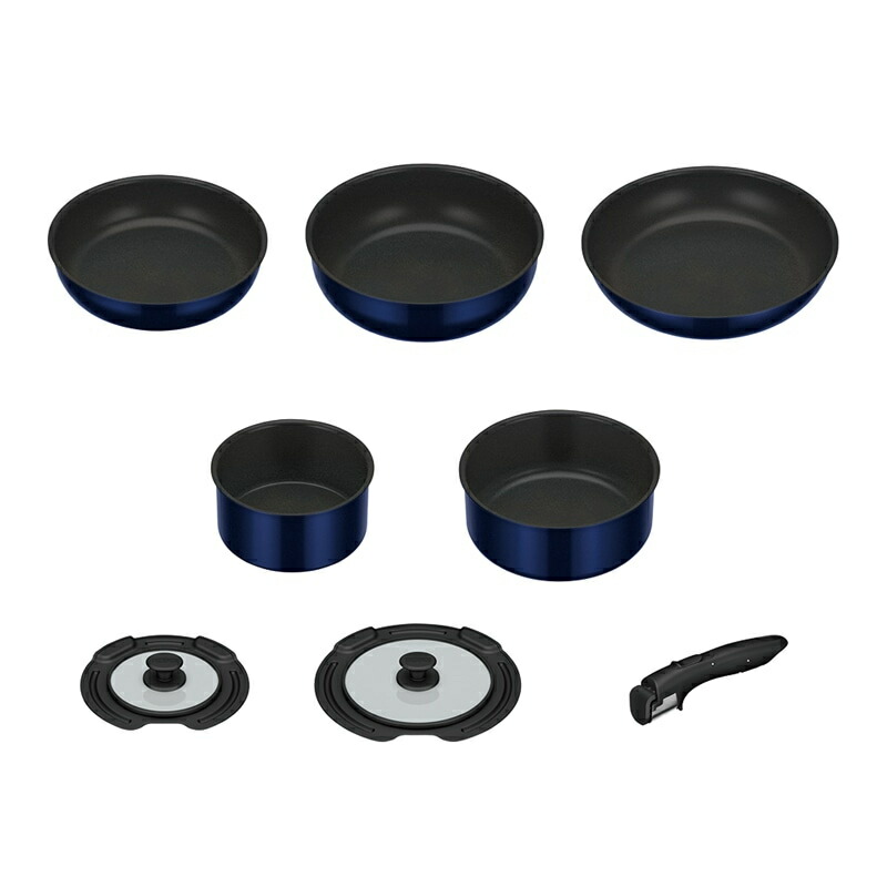 サーモス デュラブルシリーズ 取っ手のとれるフライパン8点セットEA