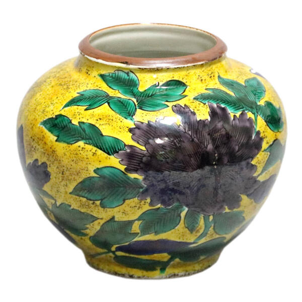 楽天市場】山岸政山 九谷焼6.6号花瓶 吉田屋牡丹 [花器] : 九谷陶芸