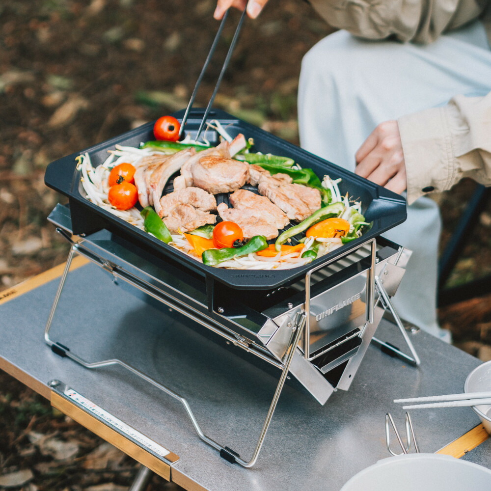 楽天市場】ユニフレーム BBQコンロ 焚火台 40周年記念 ユニセラTG-III