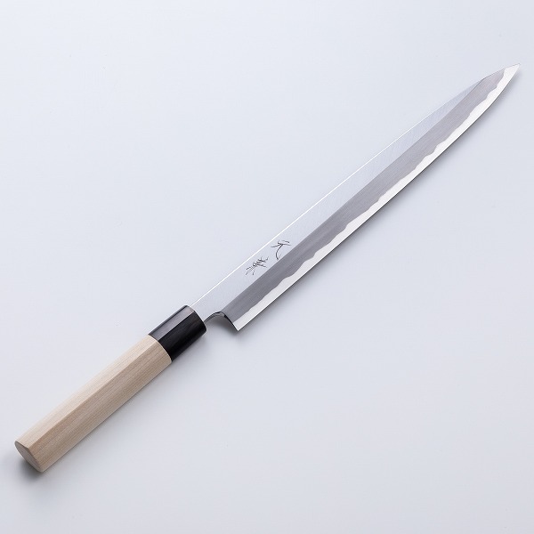 楽天市場】堺元兼 柳刃包丁 片刃 300mm 白紙2号 水牛柄 木鞘付 極上品