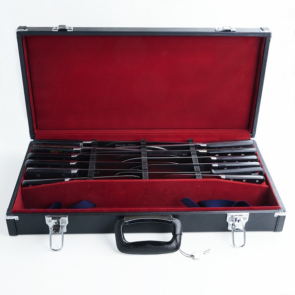 楽天市場】包丁ケース 洋包丁 12本 収納 日本製 鍵付き（高級 レザー