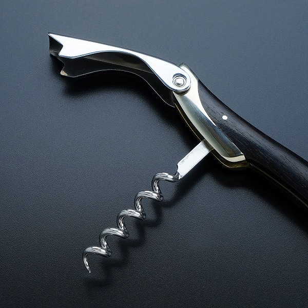 楽天市場】ATHRO アスロ ソムリエナイフ 黒檀 V金10号 ダマスカス