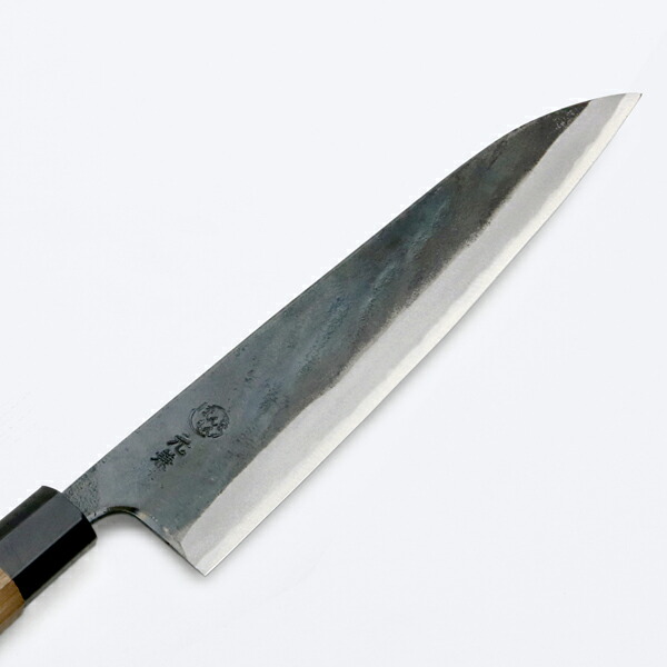楽天市場】元兼 和牛刀 210mm 両刃 青紙1号 割込み 黒打ち仕上げ