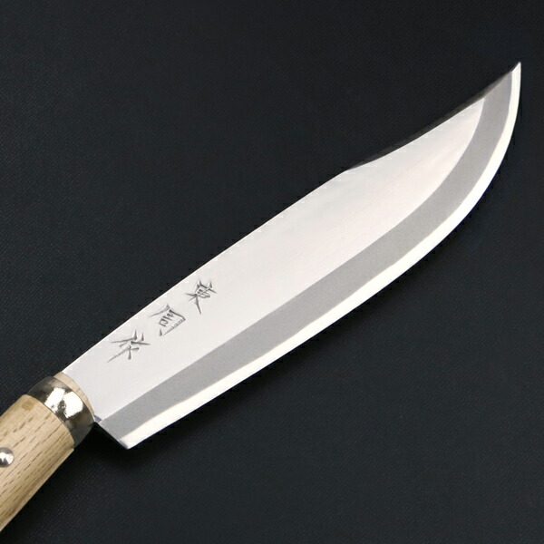 楽天市場】東周作 山師用磨き剣鉈 片刃7寸青紙鋼 鞘付き 土佐火造り鉈