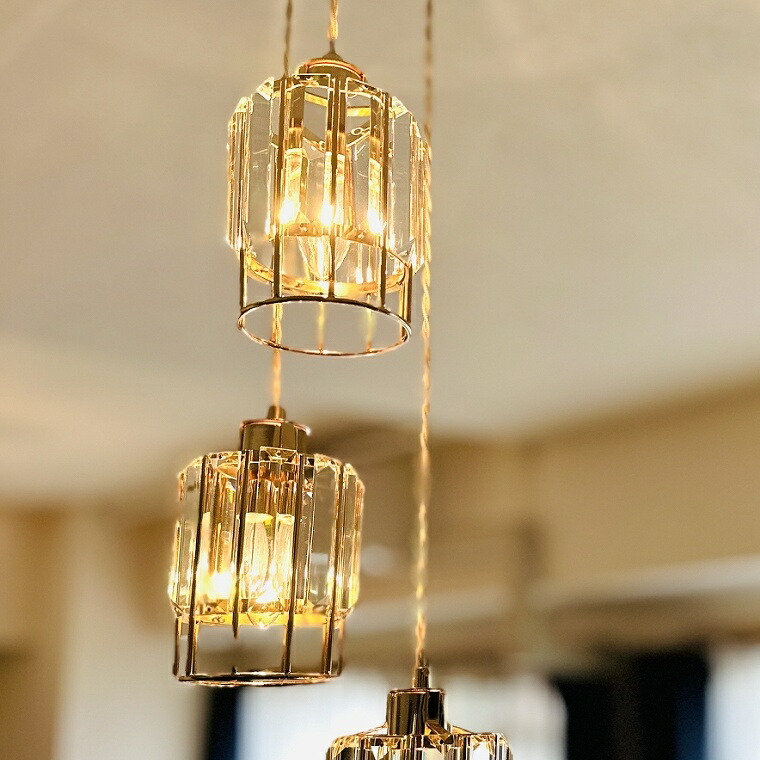 楽天市場】ペンダントライト ガラス 3灯 照明 天井照明 ランプ 吊り