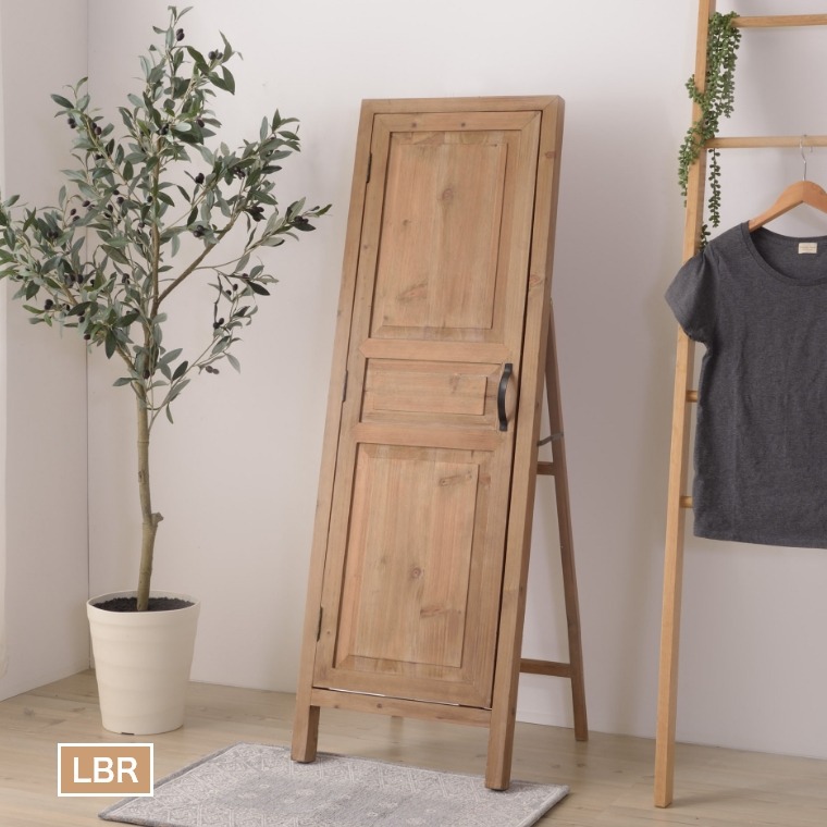 楽天市場】鏡 全身鏡 姿見 スタンドミラー ドアミラー 扉付き 自立式