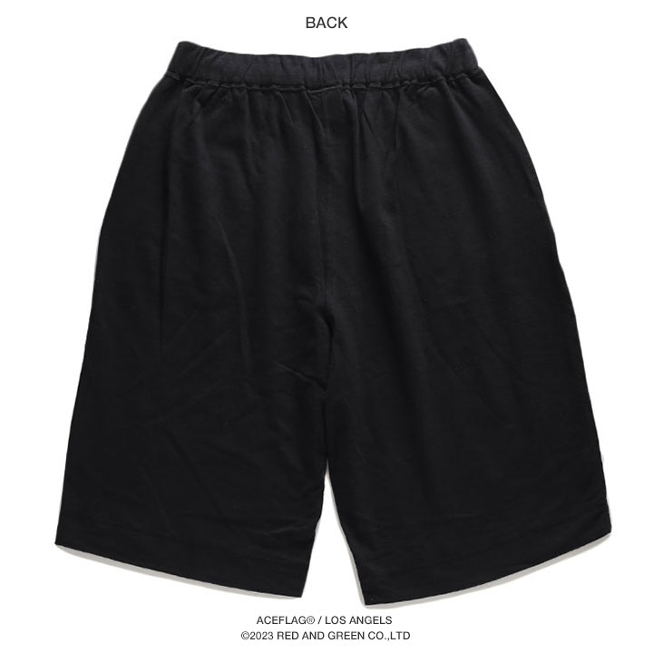 楽天市場】ACEFLAG ハーフパンツ スウェット 裏パイル メンズ 黒/白