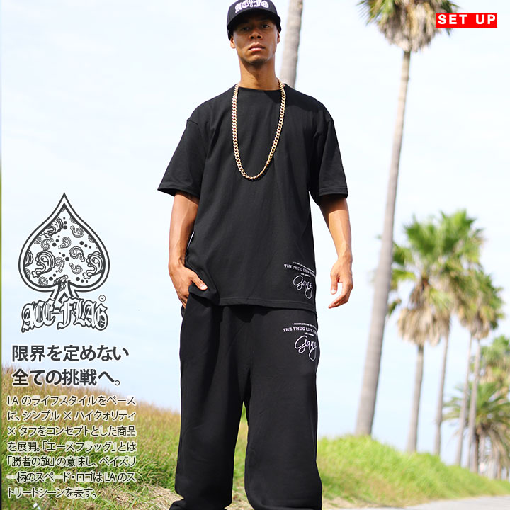 楽天市場】【47%OFF】ACE FLAG 上下セット 半袖 ブランド Tシャツ