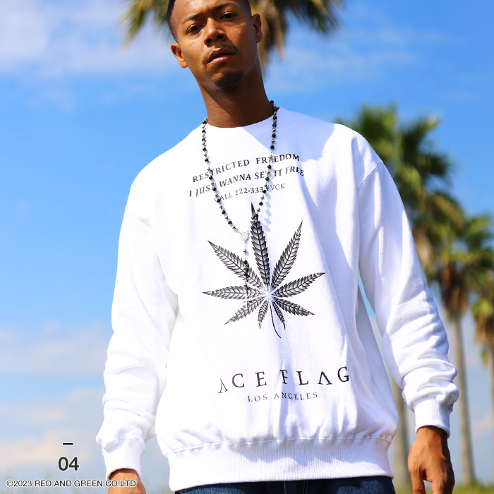 楽天市場】【75%OFF】ACEFLAG トレーナー ブランド スケボー 長袖