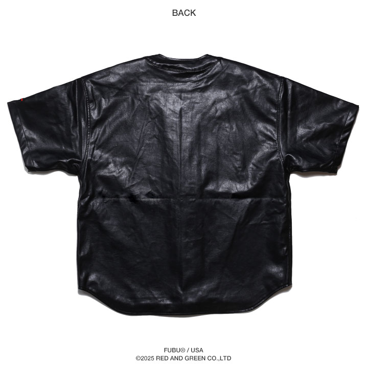 楽天市場】【20%OFF】FUBU ベースボールシャツ 半袖 レザー 野球