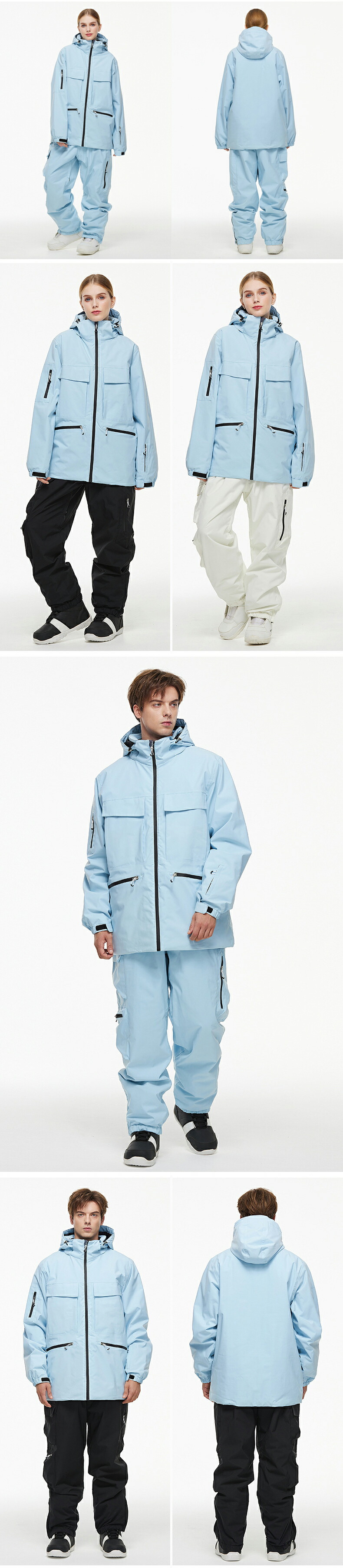 楽天市場】スノーボードウェア上下セット つなぎ スキーウェア メンズ