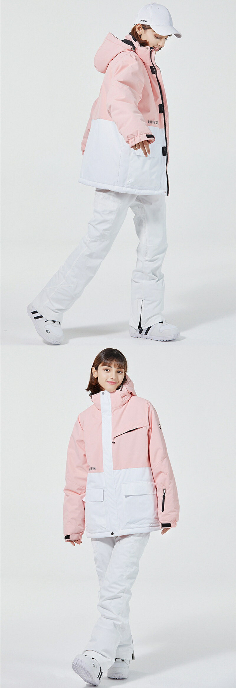 楽天市場】【綿入り 厚手】スキーウェア 上下セット スノーボード