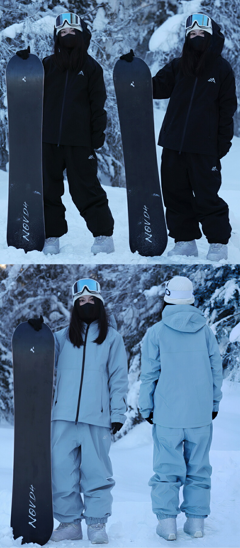 楽天市場】スノーボードウェア 上下セット スキーウェア レディース