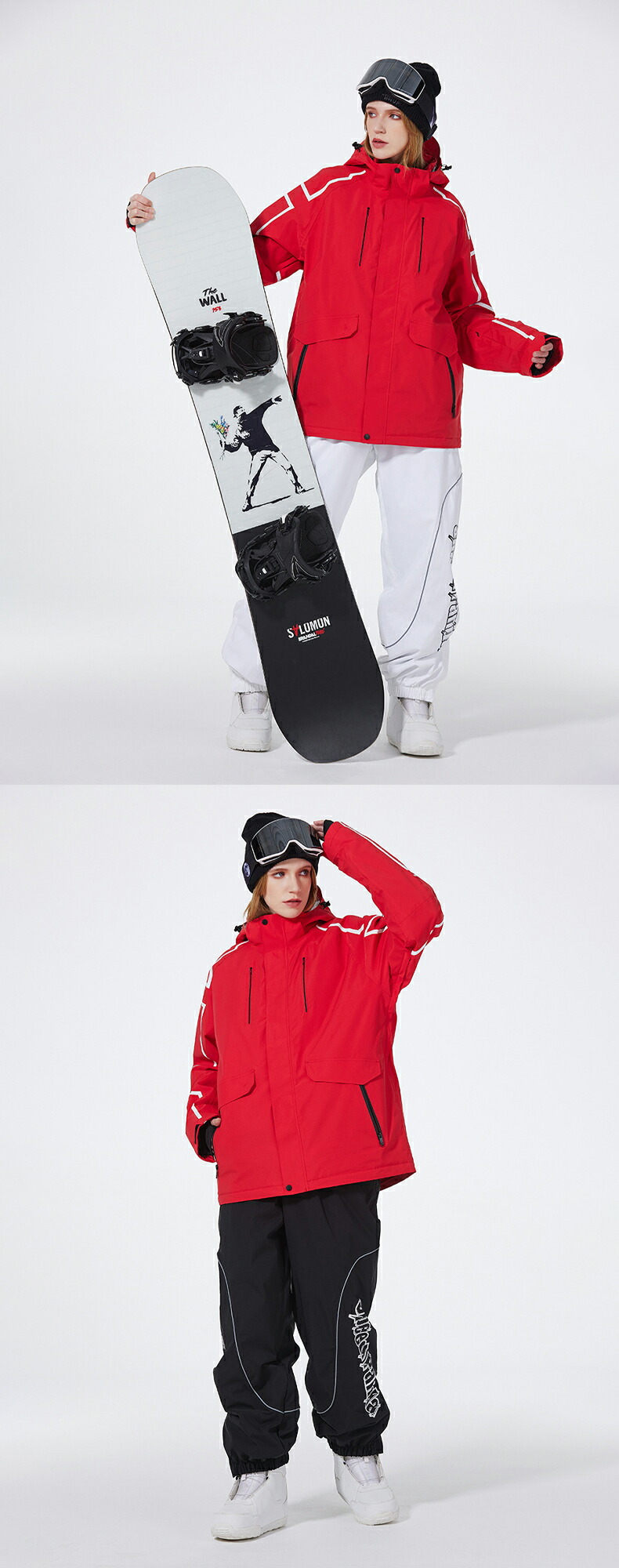 楽天市場】スノーボードウェア 上下セット スキーウェア レディース