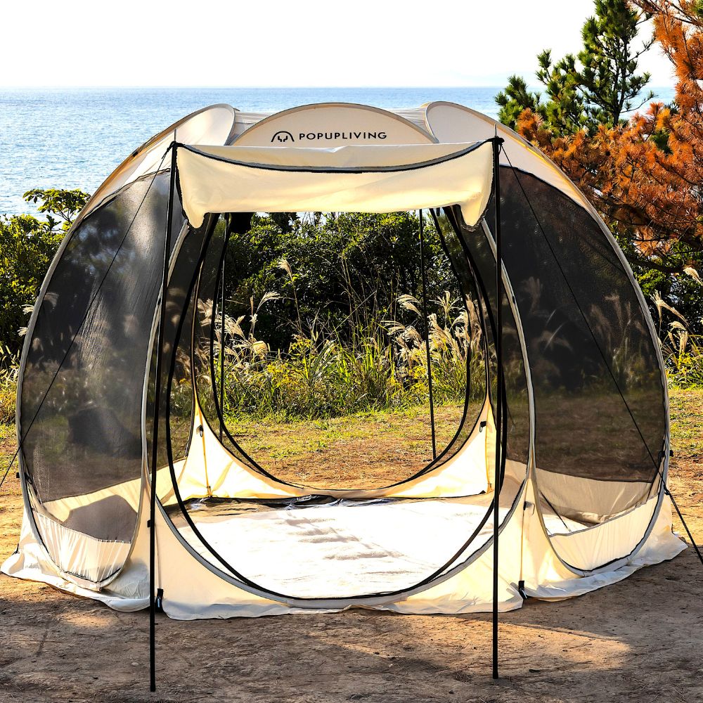 楽天市場】【 満足度98% 】ポップアップリビング 4人〜6人用 全天候