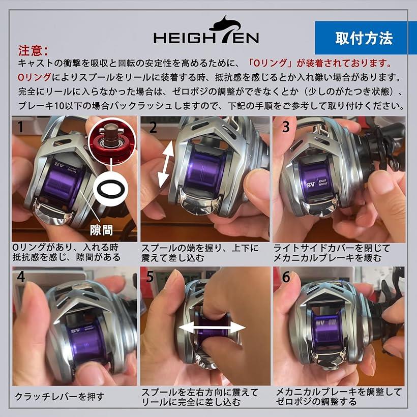 楽天市場】リール スプール アルファス 専用 2段階可動 32mm 浅溝 800S