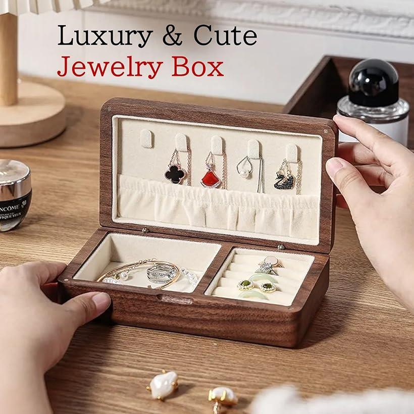 楽天市場】ジュエリーボックス アクセサリーケース 木製 北欧 持ち運び