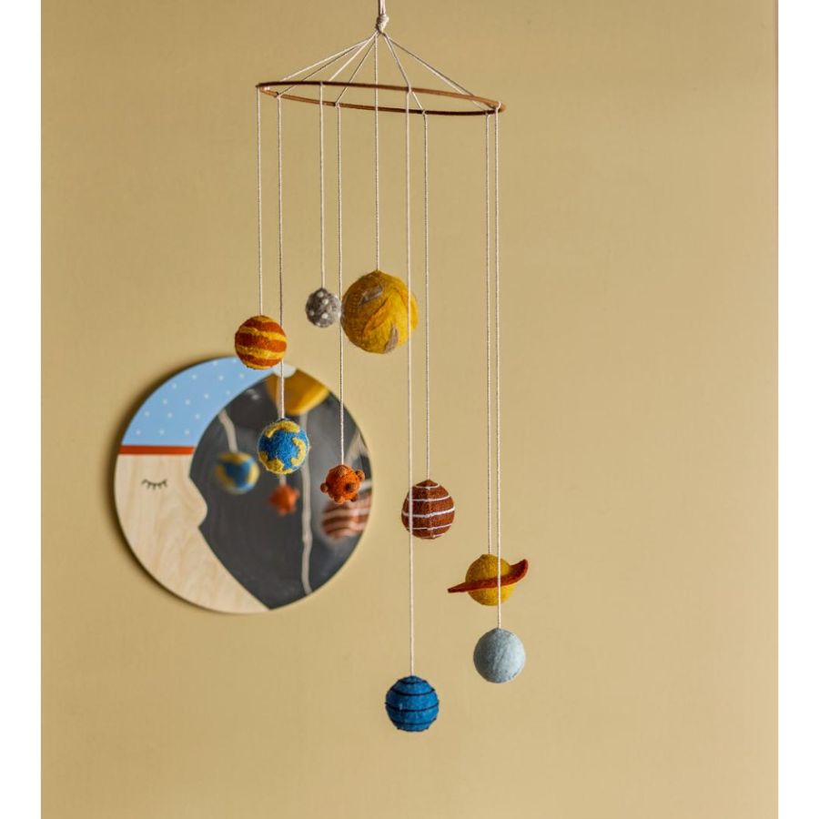 楽天市場】モビール 太陽 惑星 デコレーション ベビー ブルーミング