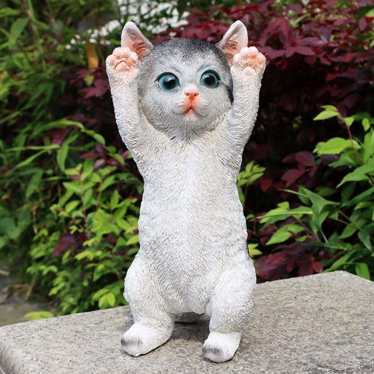 楽天市場】cat ガーデン 庭 猫の置物 ガーデンオブジェ オーナメント