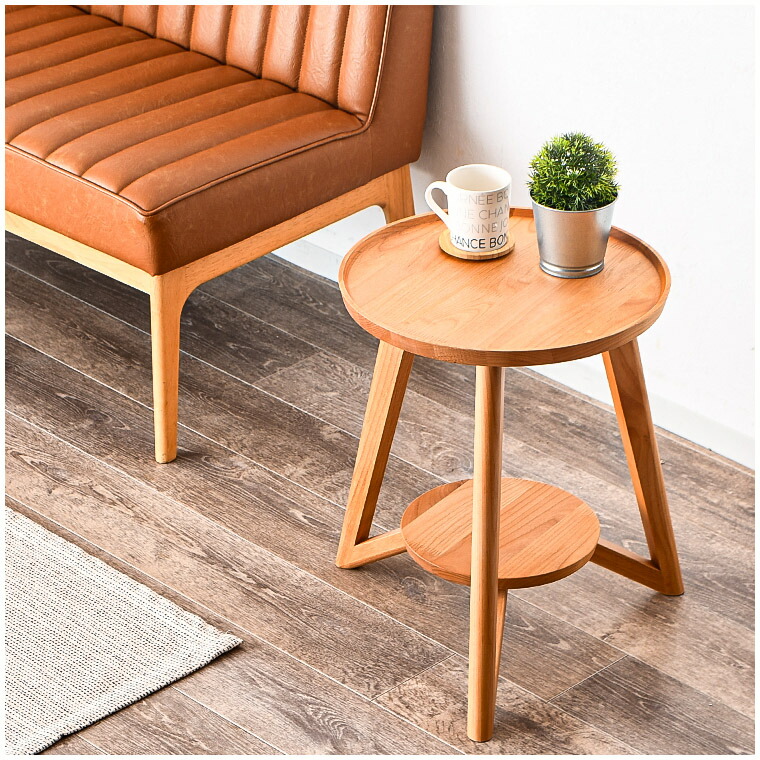 楽天市場】サイドテーブル ミニテーブル 円形テーブル 丸テーブル