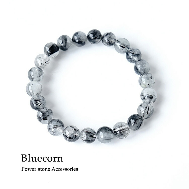 楽天市場】ブラック トルマリン イン クォーツ ブレスレット