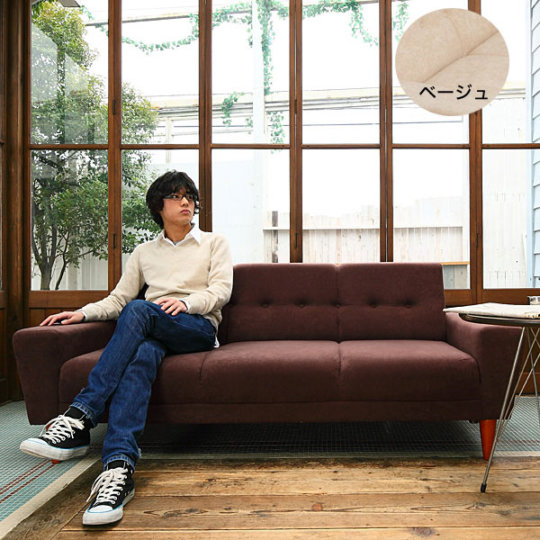 楽天市場】＼5%OFFクーポン配布中☆9日23:59まで！／ リビングソファ 3