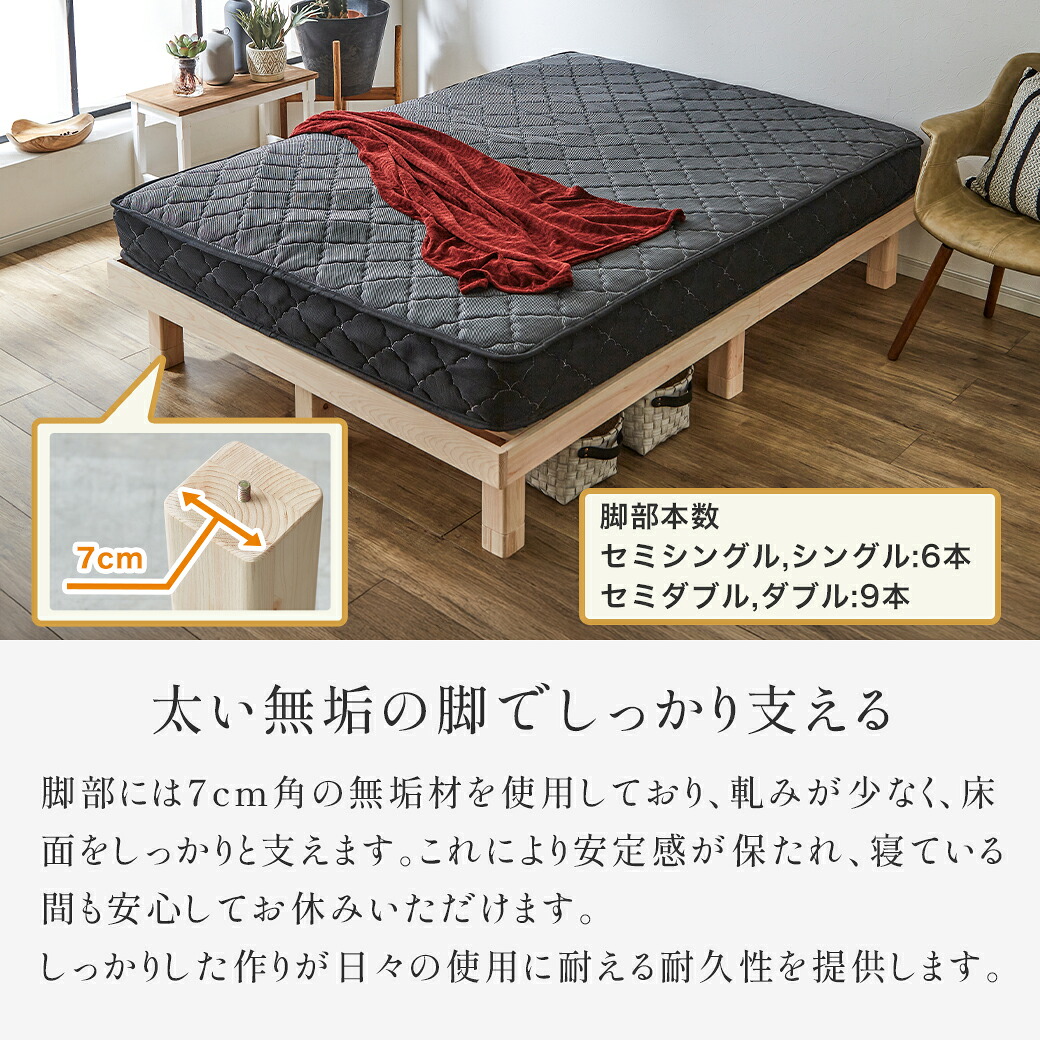 楽天市場】＼5%OFFクーポン配布中☆9日23:59まで！／ 檜すのこベッド