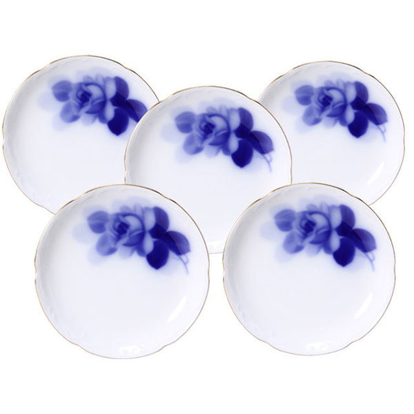 楽天市場】【大倉陶園】ブルーローズ（8211） 15cm銘々皿揃（5枚