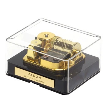 楽天市場】ニデックオルゴール 23弁透明四角ケースオルゴール【出産