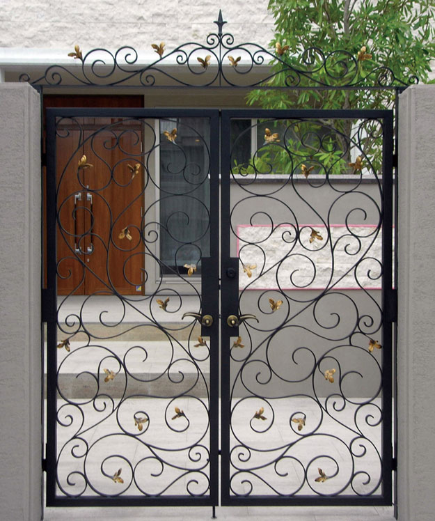 楽天市場】ロートアイアン製 両開き門扉 GP206 ITC オリジナル製品