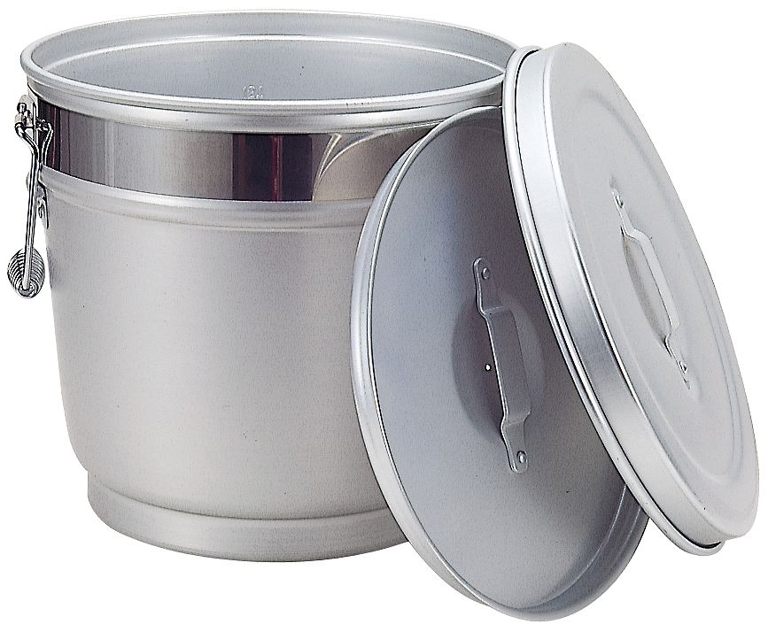 楽天市場】段付二重保温食缶 16L MO型-A【 学校給食 厨房用 バケツ