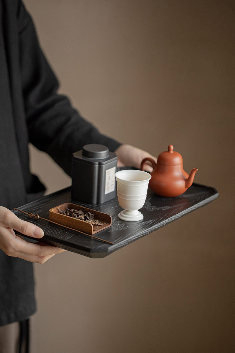 楽天市場】万能トレー 黒 トレー 木製 配膳トレー カフェトレー