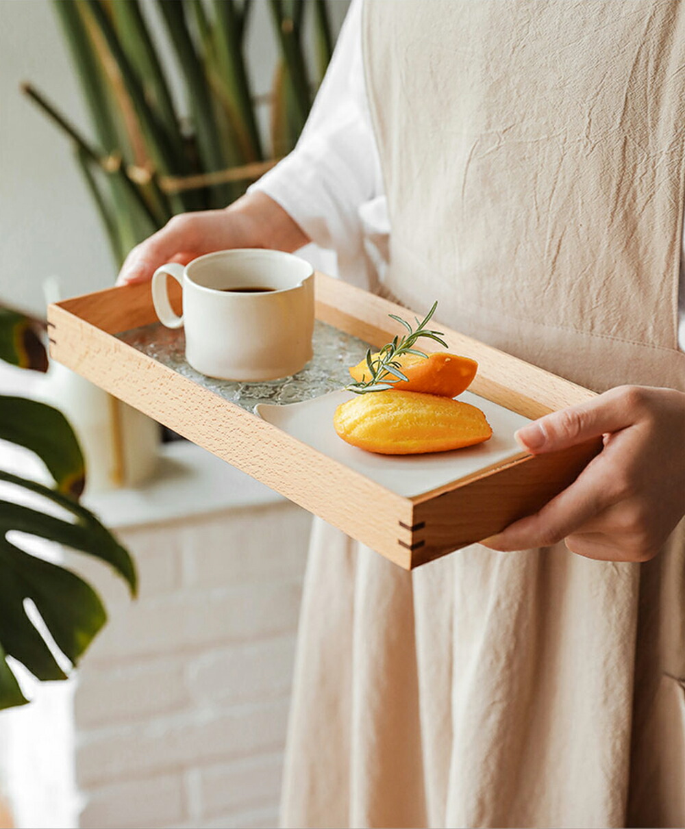 楽天市場】【30.5*20*H3.5cm・美しい木目】上品で使い勝手の木製トレー