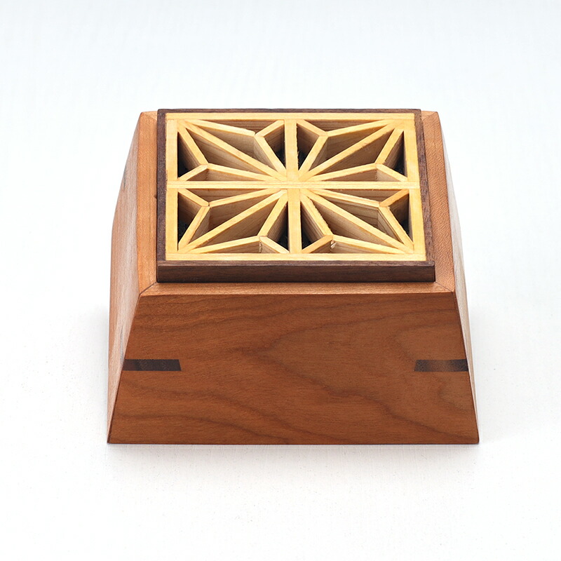 楽天市場】「葉っぱ」 格子状 組子 ウッドボックス 収納ケース 木製