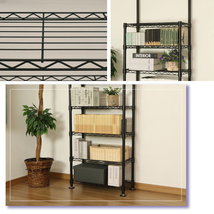 楽天市場】スチールラック 8段 幅63cm 天井突っ張り支柱付き カラー