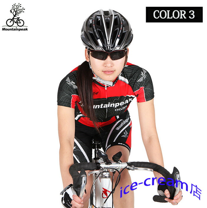 楽天市場】サイクルジャージ 半袖 レディース 夏用 サイクルウエア