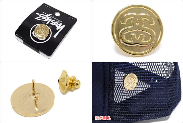 楽天市場】ステューシー STUSSY ピンバッジ SS Link Solid(stussy pin