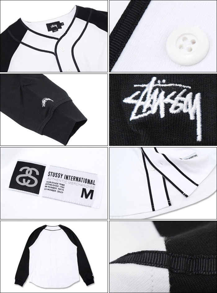 楽天市場】ステューシー STUSSY シャツ 長袖 メンズ Baseball Top