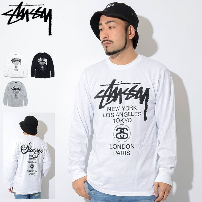 楽天市場】ステューシー STUSSY ロンT Tシャツ 長袖 メンズ World Tour