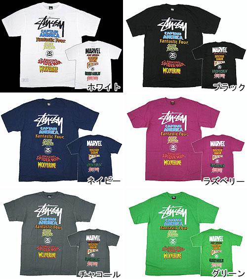 楽天市場】ステューシー STUSSY×MARVEL COMICS Marvel World Tour T
