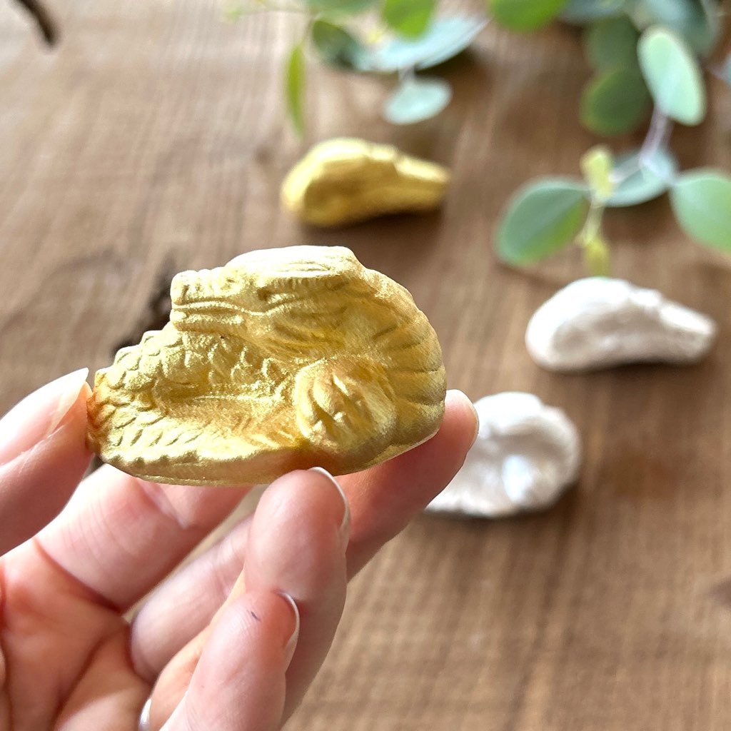 楽天市場】金龍 銀龍 置物 箸置き 美濃焼き イホシロ窯 金銀 金 銀